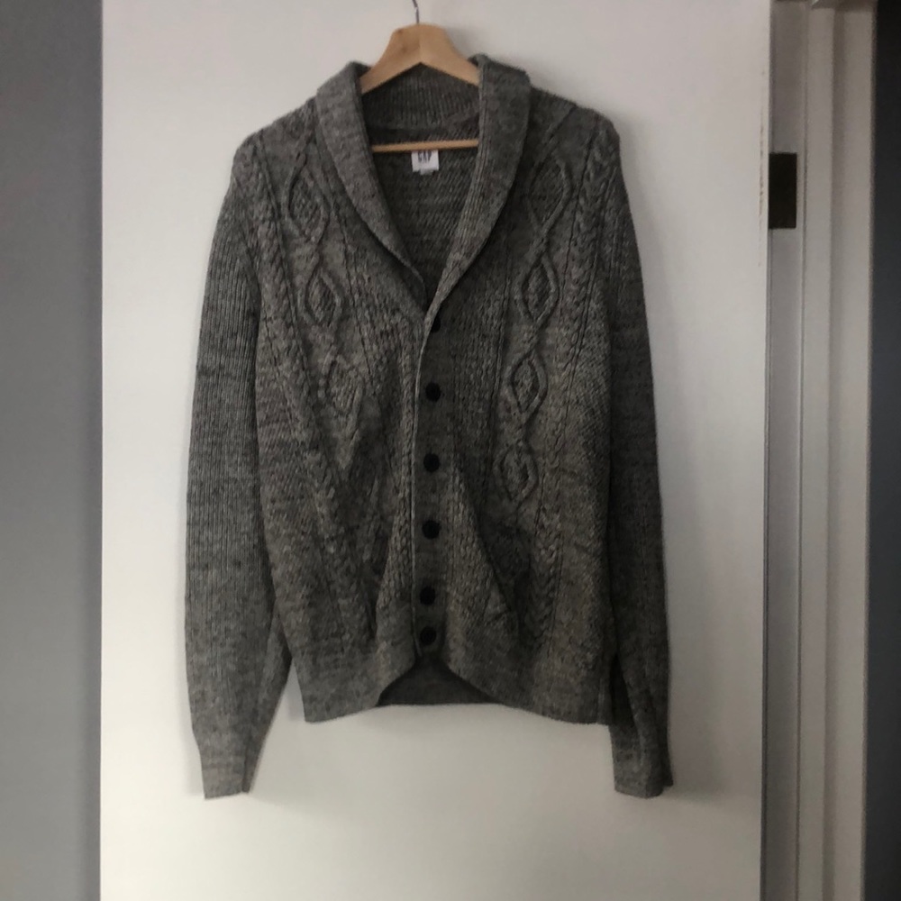 Grey cardigan from GAP in men’s size medium. Like new!